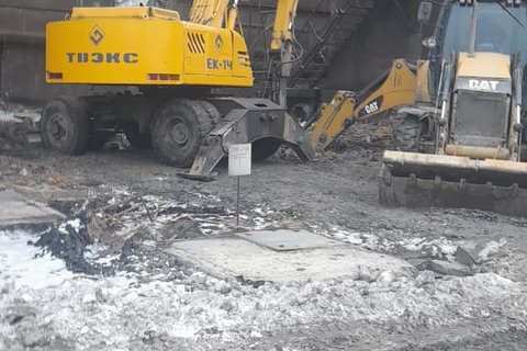 Земляные работы на площадке
