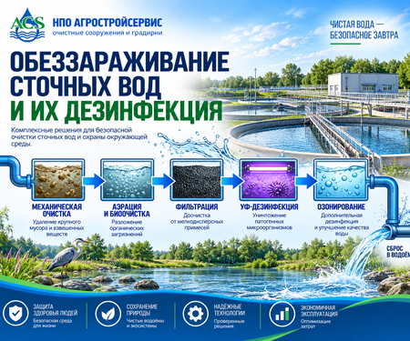 Обеззараживание сточных вод и их дезинфекция