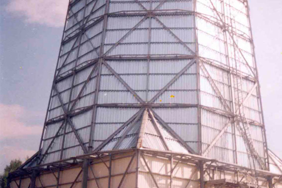 Башенная градирня БГ-500, 1998 Саровская ТЭЦ