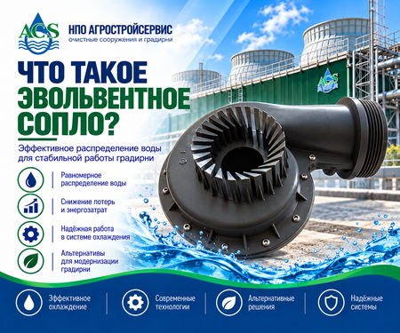 Эвольвентное сопло для градирни